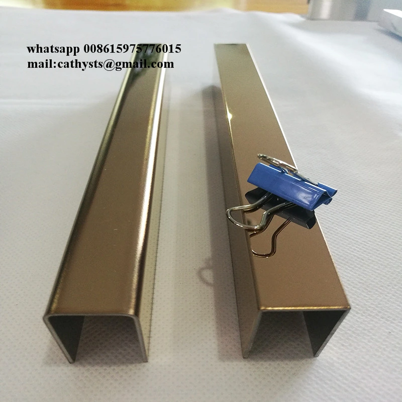 Mirror Gold Stainless Steel C Channel U Profile for Ceiling and Wall Decoration