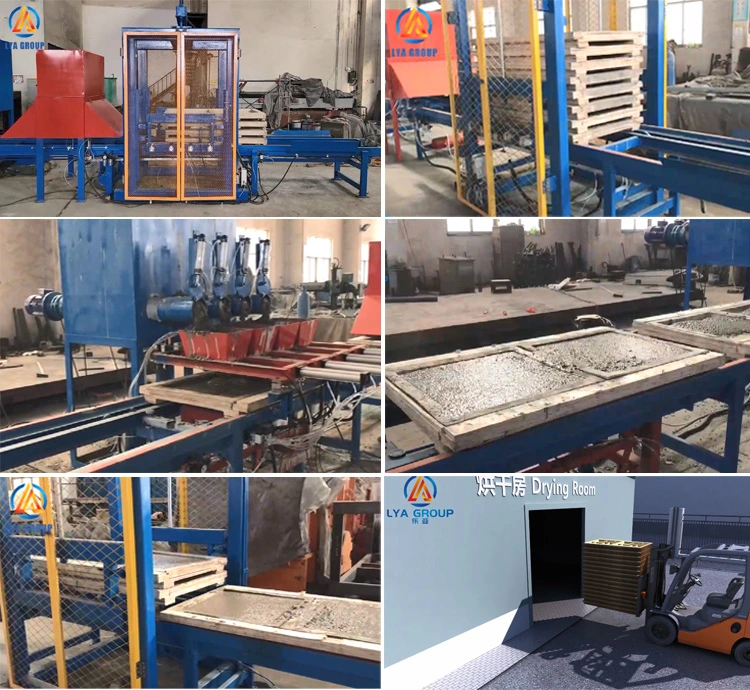 Fully Automatic Precast Concrete Block Quartz Stone Making Machine Floor Tile Concrete Dosing System Artificial Culture Stone Production Line