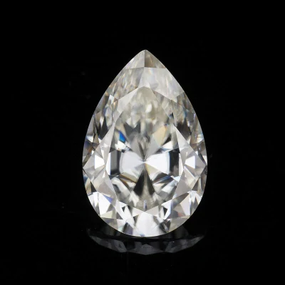 0.4CT 4X6mm Poire Forme Gh Couleur Vs Clarté Pierre Moissanite Lâche