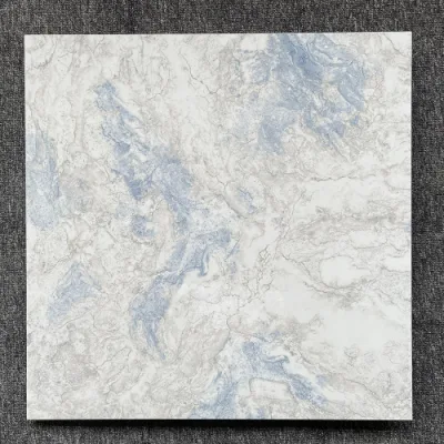 Bonne Qualité 800X800 Foshan Moderne De Luxe Blanc Bleu Veines Marbre Porcelaine Carreaux De Sol Émaillés